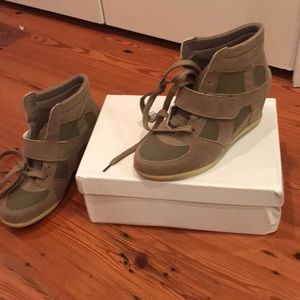 Grey sneaker wedges *Never worn*